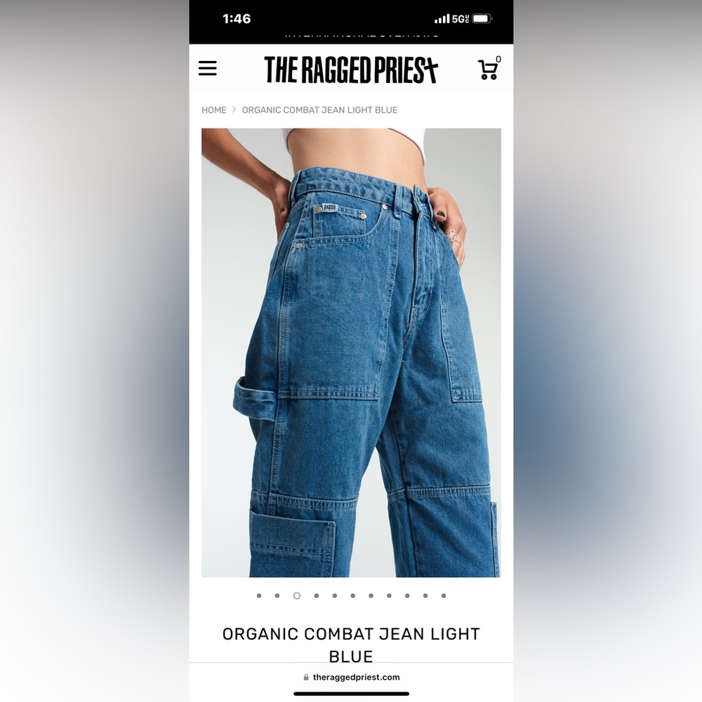 Blue Cargo Jeans